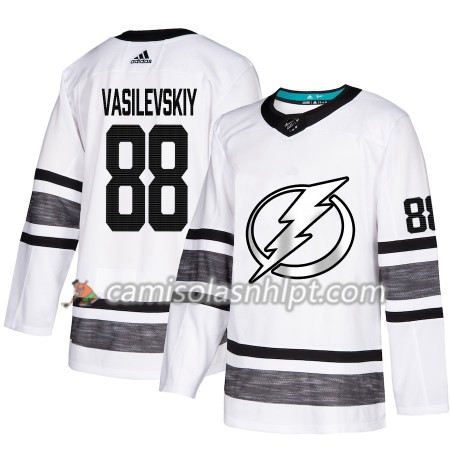 Camisola Tampa Bay Lightning Andrei Vasilevskiy 88 2019 All-Star Adidas Branco Authentic - Homem